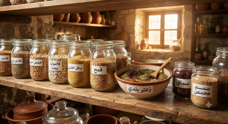 Grains & Za'atar - lentils, chickpeas, bulgur, sumac