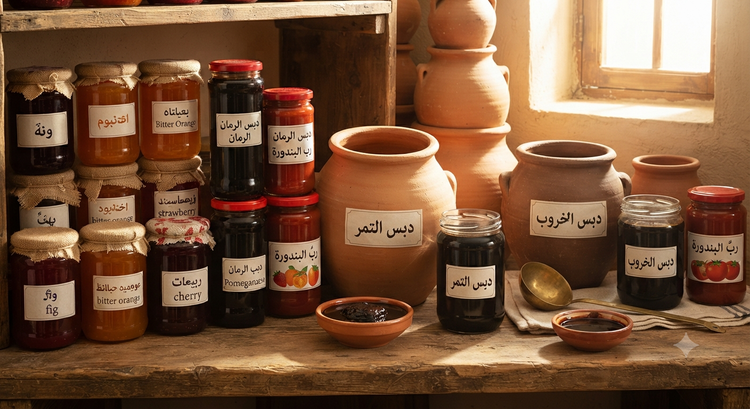 Jams & Molasses - pomegranate, date, carob molasses